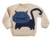 NW630 INDIGO CLASSIC KITTEN SWEATER