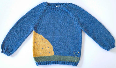 NW507 BLUE SNAIL SWEATER