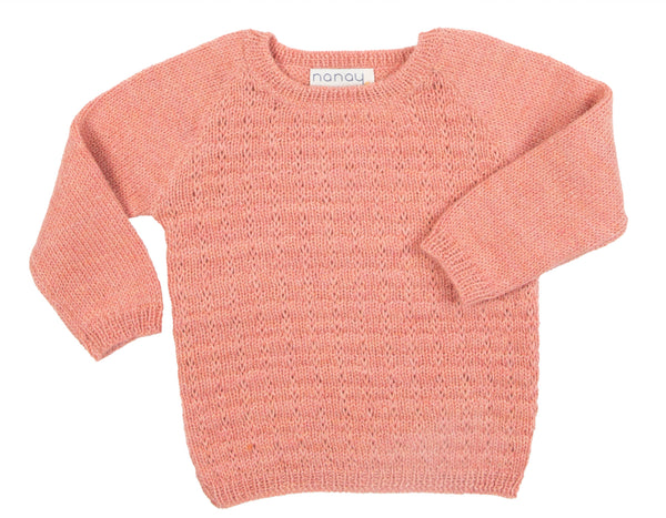 Texture sweater rose (NW189)