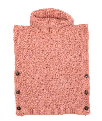 Poncho sweater Rose