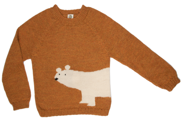 Polar Bear Sweater Ochre Color